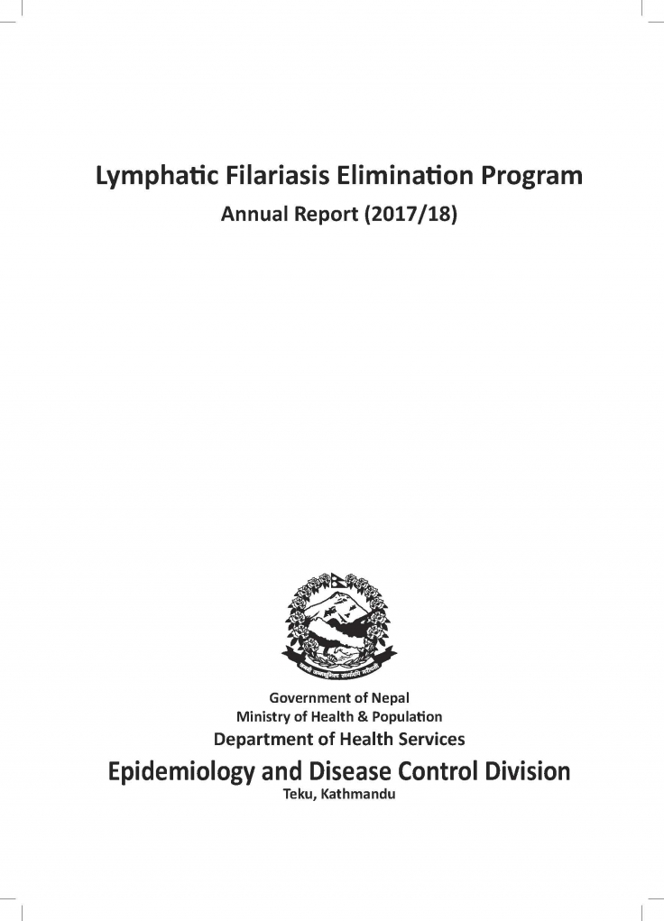 Lymphatic Filariasis_Annual Report 2017/18
